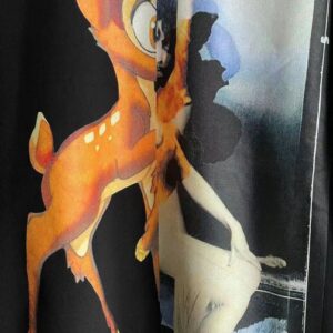 GIVENCHY BAMBI PRINT SWEATSHIRT IN BLACK - AD008