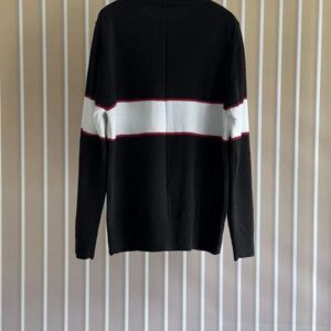 GIVENCHY LOGO-INTARSIA WOOL SWEATER BLACK - AD003