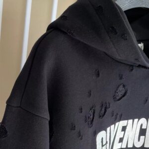 GIVENCHY PARIS DESTROYED HOODIE - AD009