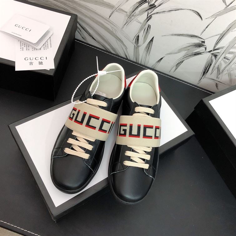 GUCCI ACE STRIPE BLACK - G145