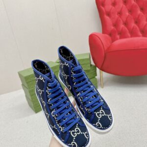 GUCCI BLUE TENNIS 1977 HIGH-TOP SNEAKER - G120