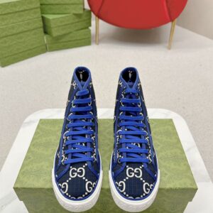 GUCCI BLUE TENNIS 1977 HIGH-TOP SNEAKER - G120