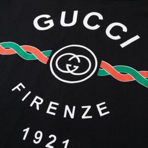 GUCCI COTTON 'GUCCI FIRENZE 1921' HOODED SWEATSHIRT - H036