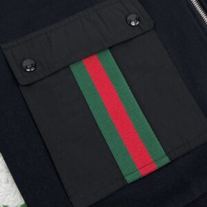 GUCCI COTTON JERSEY HOODED JACKET WITH WEB - CA007