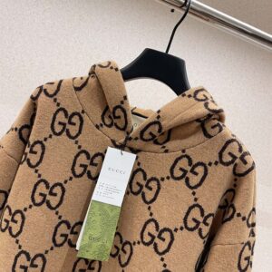 GUCCI COTTON JERSEY HOODED SWEATSHIRT - H010