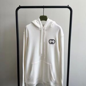 GUCCI COTTON JERSEY HOODED SWEATSHIRT - H016