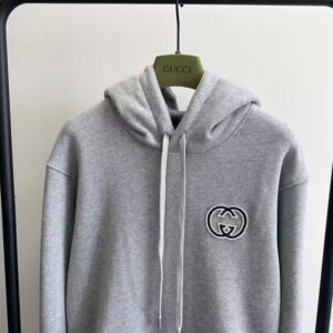 GUCCI COTTON JERSEY HOODED SWEATSHIRT - H017