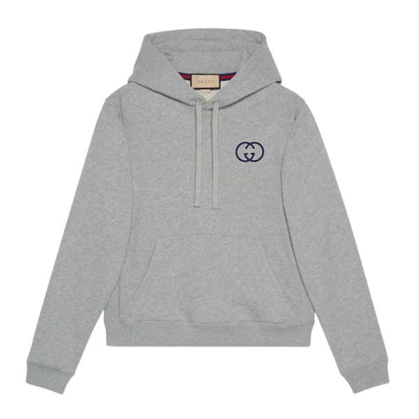 GUCCI COTTON JERSEY HOODED SWEATSHIRT - H017