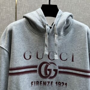 GUCCI COTTON JERSEY HOODED SWEATSHIRT - H021