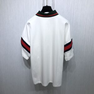 GUCCI COTTON JERSEY POLO WITH WEB - X054