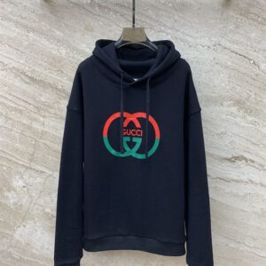 GUCCI COTTON JERSEY PRINTED HOODED SWEATSHIRT - H012