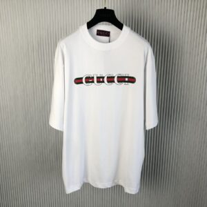 GUCCI COTTON JERSEY T-SHIRT WITH GUCCI PRINT - X021