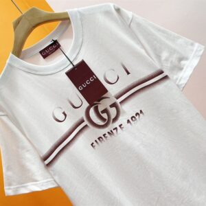 GUCCI COTTON JERSEY T-SHIRT WITH GUCCI PRINT - X023