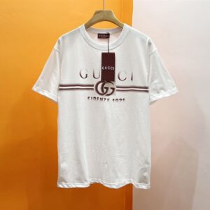 GUCCI COTTON JERSEY T-SHIRT WITH GUCCI PRINT - X023