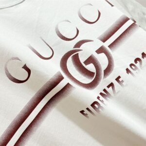 GUCCI COTTON JERSEY T-SHIRT WITH GUCCI PRINT - X023