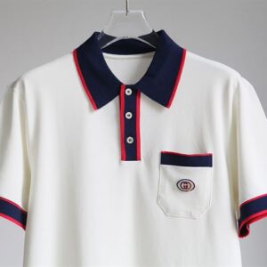 GUCCI COTTON PIQUET POLO WITH INTERLOCKING G - X038