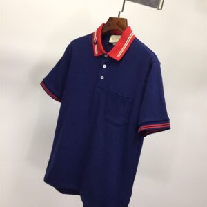 GUCCI COTTON PIQUET POLO WITH INTERLOCKING G - X046