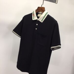 GUCCI COTTON PIQUET POLO WITH INTERLOCKING G - X049