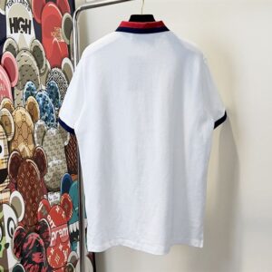 GUCCI COTTON PIQUET POLO WITH WEB COLLAR - X036