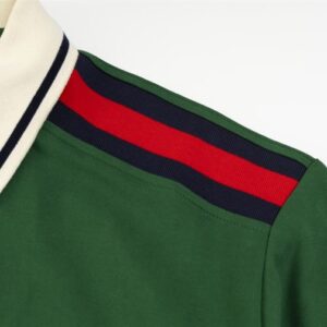 GUCCI COTTON POLO WITH INTERLOCKING G - X034