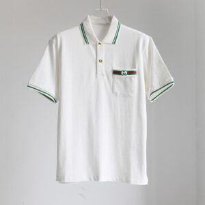 GUCCI COTTON POLO WITH INTERLOCKING G - X039