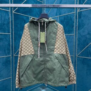 GUCCI GG COTTON CANVAS ZIP JACKET - CA006