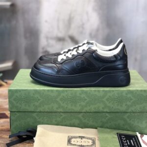 GUCCI GG EMBOSSED SNEAKERS BLACK - G055