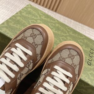 GUCCI GG EMBOSSED SNEAKERS BROWN - G104