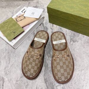 GUCCI GG HORSEBIT SLIPPER - Q118