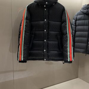 GUCCI GG NYLON JACQUARD JACKET WITH WEB - CA019