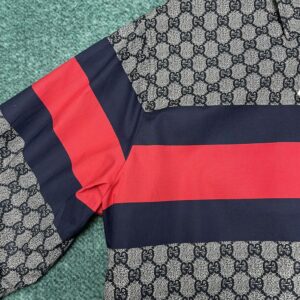 GUCCI GG PRINT COTTON JACKET BLUE - CA001