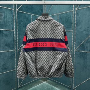 GUCCI GG PRINT COTTON JACKET BLUE - CA001