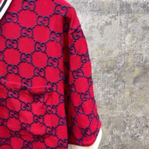 GUCCI GG STRETCH COTTON POLO RED - X003