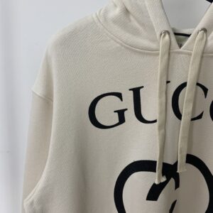 GUCCI HOODED SWEATSHIRT WITH INTERLOCKING G - H019