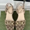 GUCCI HORSEBIT FLATFORM SANDAL - Q001