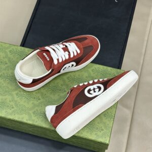 GUCCI INTERLOCKING G SNEAKER BORDEAUX SUEDE - G038