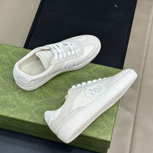 GUCCI INTERLOCKING G SNEAKER WHITE SUEDE - G039