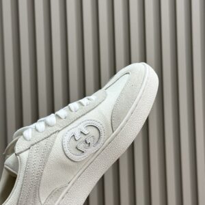 GUCCI INTERLOCKING G SNEAKER WHITE SUEDE - G039