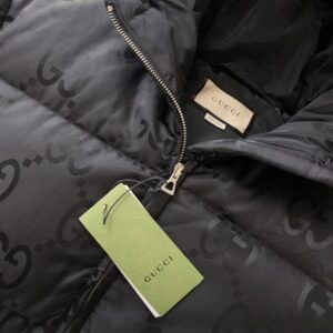 GUCCI JUMBO GG CANVAS JACKET BLACK - CA011