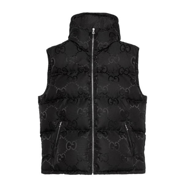 GUCCI JUMBO GG CANVAS VEST BLACK - CA013