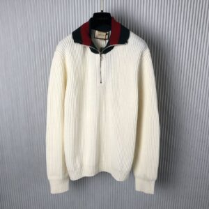 GUCCI KNIT WOOL JUMPER WITH WEB - H024