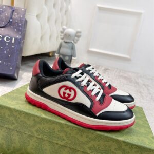 GUCCI MAC80 LOW-TOP SNEAKER BLACK WHITE RED - G016