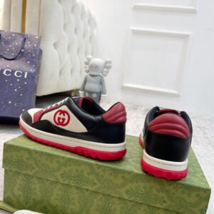 GUCCI MAC80 LOW-TOP SNEAKER BLACK WHITE RED - G016