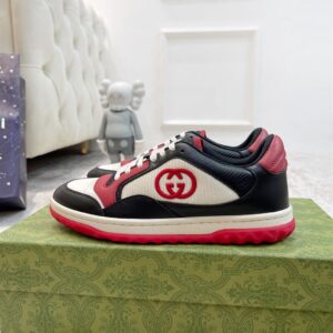 GUCCI MAC80 LOW-TOP SNEAKER BLACK WHITE RED - G016