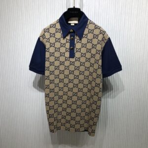 GUCCI MAXI GG SILK COTTON POLO - X051