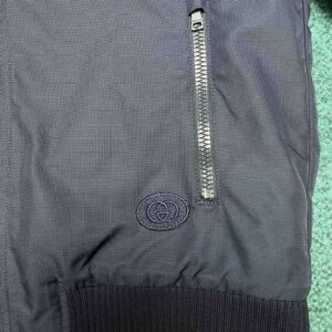 GUCCI NYLON CANVAS ZIP JACKET WITH GG - CA020