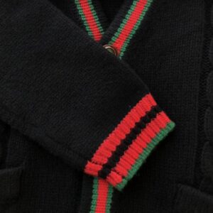 GUCCI OVERSIZE CABLE KNIT CARDIGAN - H007