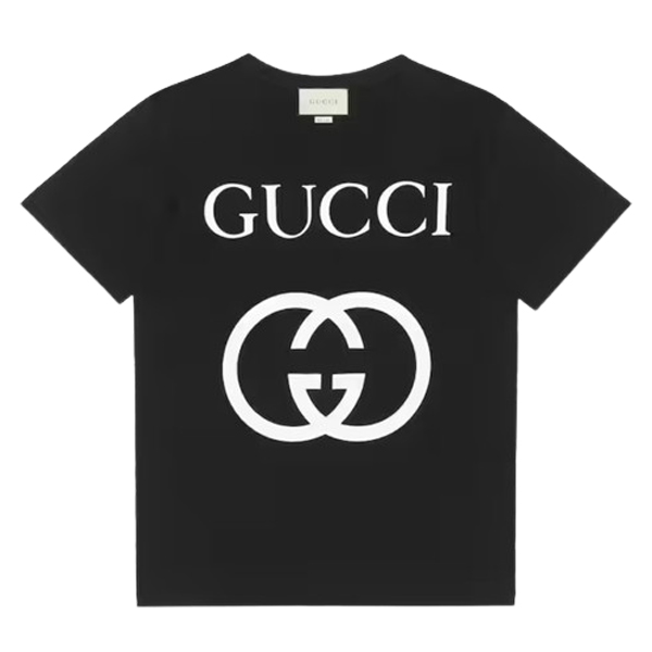 GUCCI OVERSIZE T-SHIRT WITH INTERLOCKING G - X020