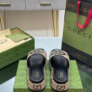 GUCCI PLATFORM SLIDE SANDAL - Q038