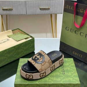 GUCCI PLATFORM SLIDE SANDAL - Q038